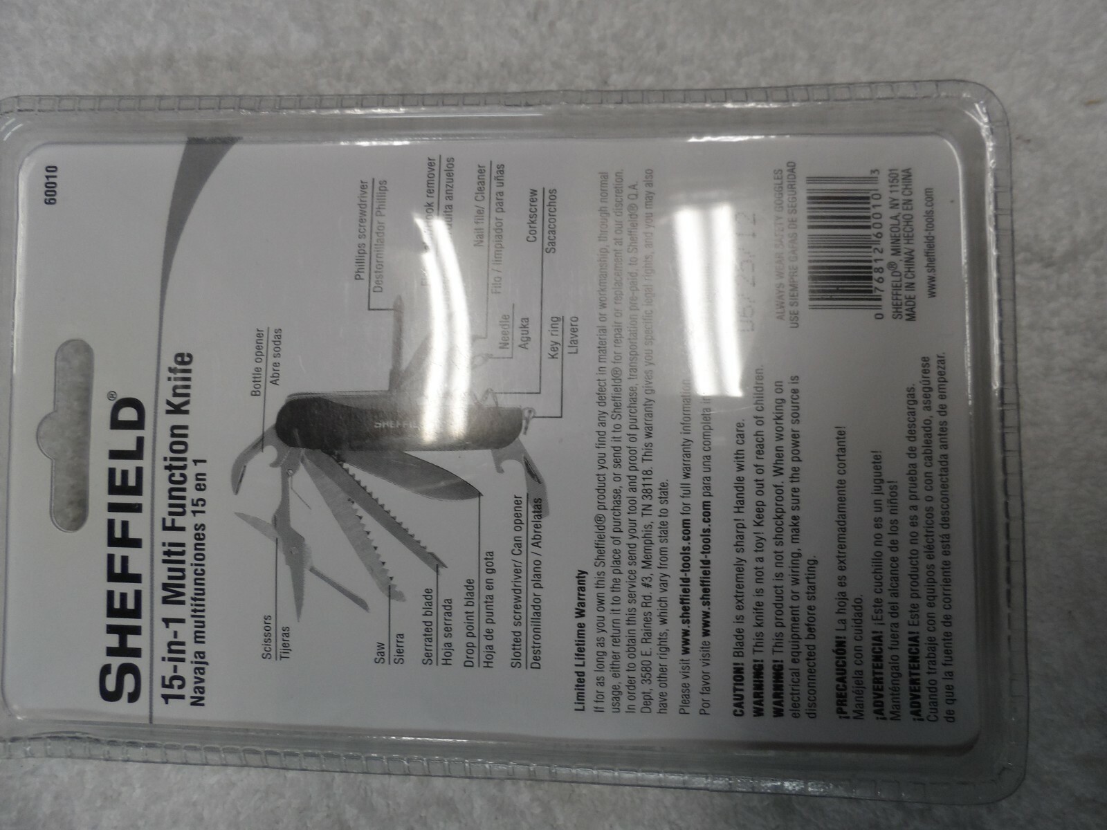 Sheffield 15-in-1 Multi Function Knife NIP - Part # 60010