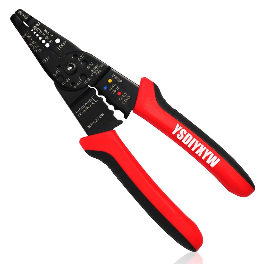 Wire Stripper, 3rd Generation Wire CrimpingTool, 8IN Professional Wire Stripp...