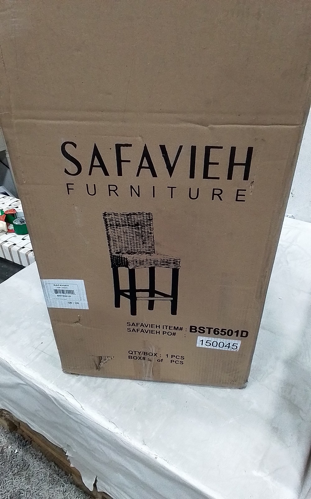 Safavieh TOBIE RATTAN COUNTER STOOL, Reduced Price 2172761512 BST6501D