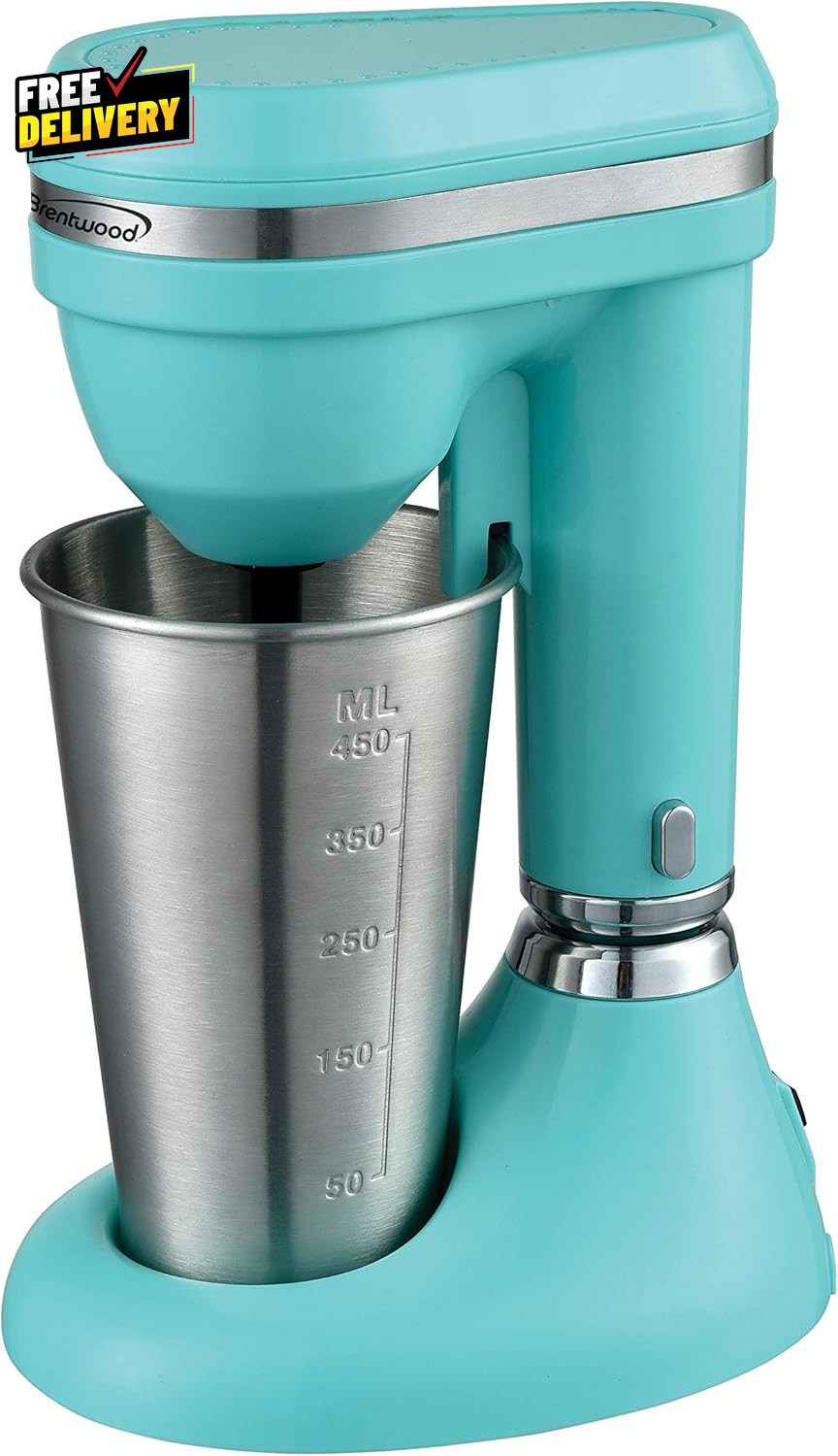 Classic Milkshake Maker 15 oz Turquoise Countertop Drink Mixer Model SM-1200B…