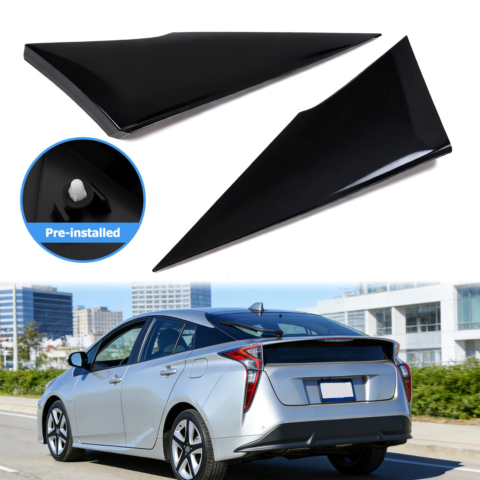 Rear Quarter Moldings Fit Toyota Prius 2016-2018 62505-47012 62506-47012 LH RH