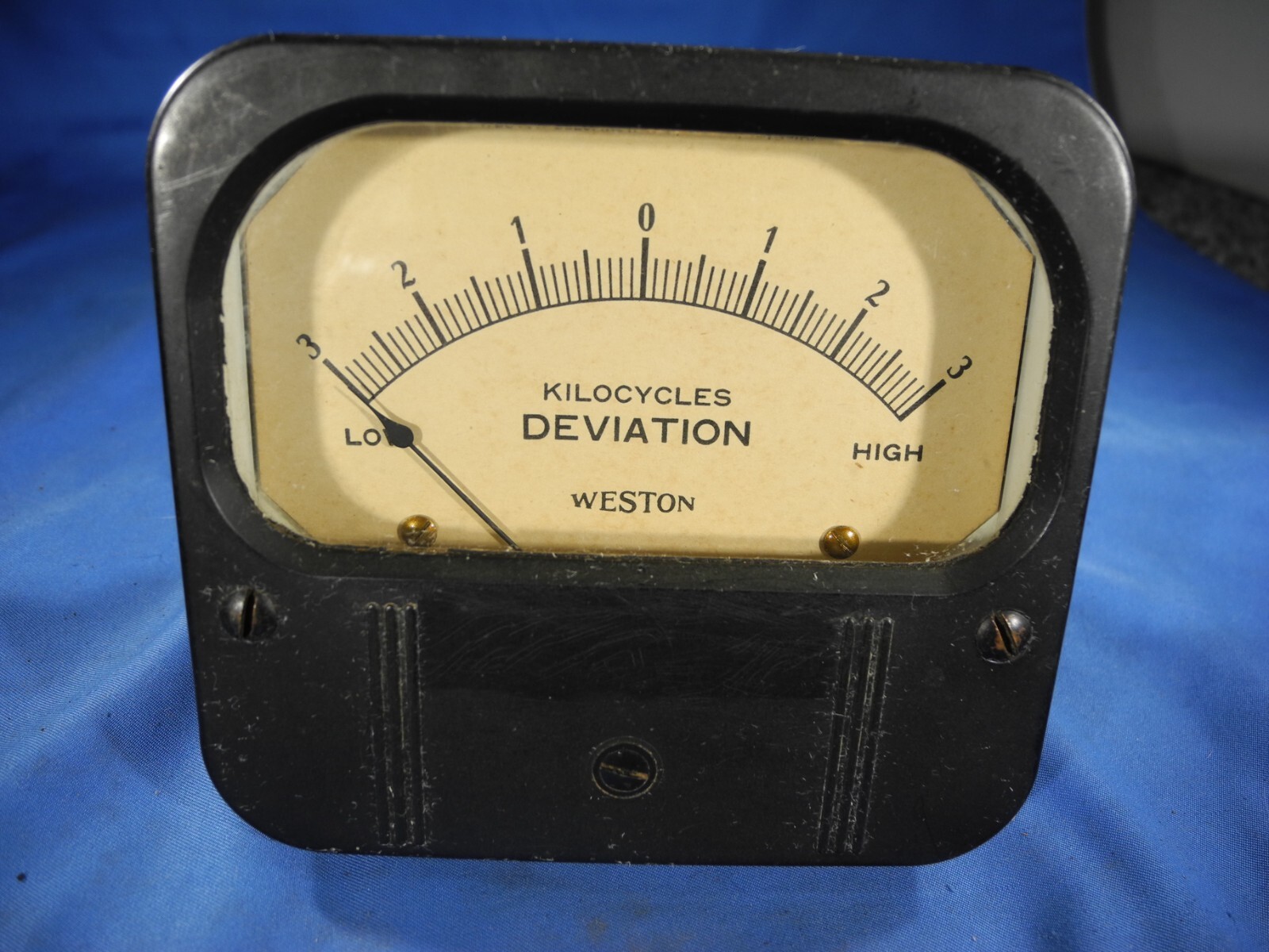 *Rare Weston Kilocycles Deviation Panel Meter 3-0-3 Model 861