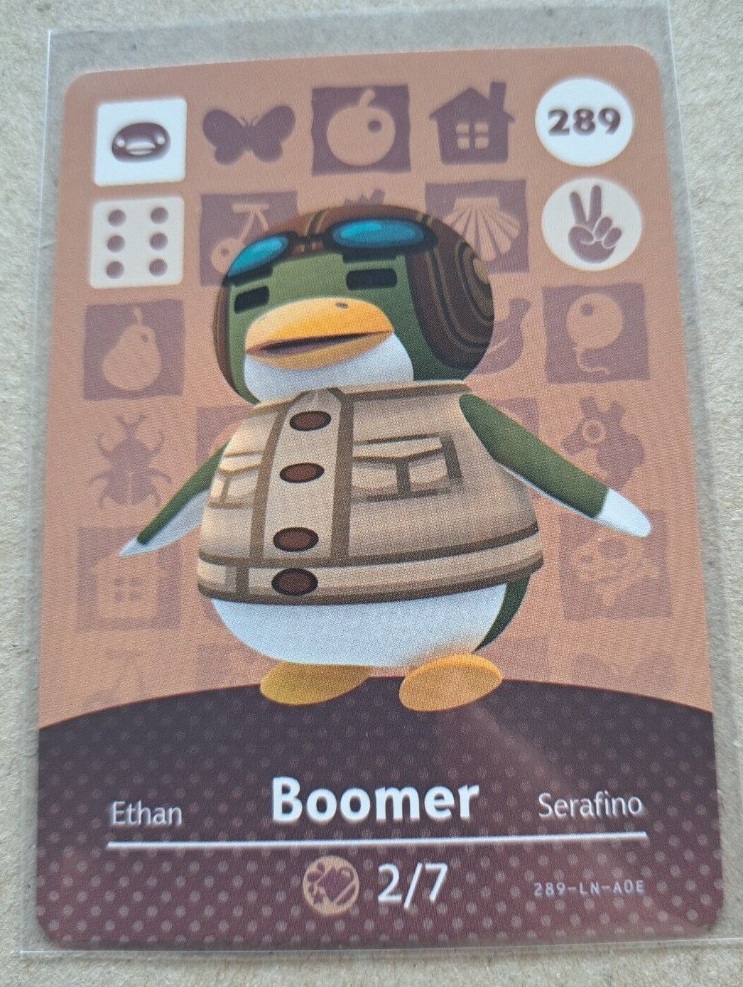 Boomer - 289 -  Animal Crossing Amiibo Card