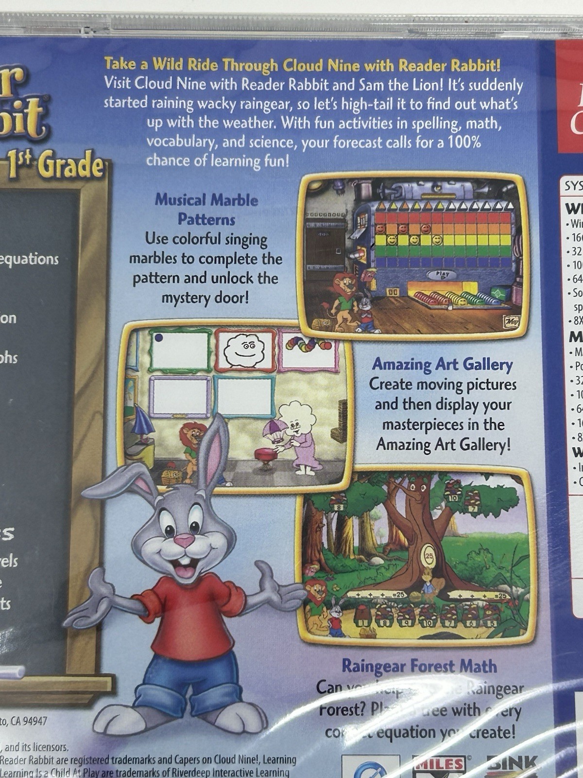 Reader Rabbit 1st Grade CD-ROM Window & Macintosh New Sealed F22
