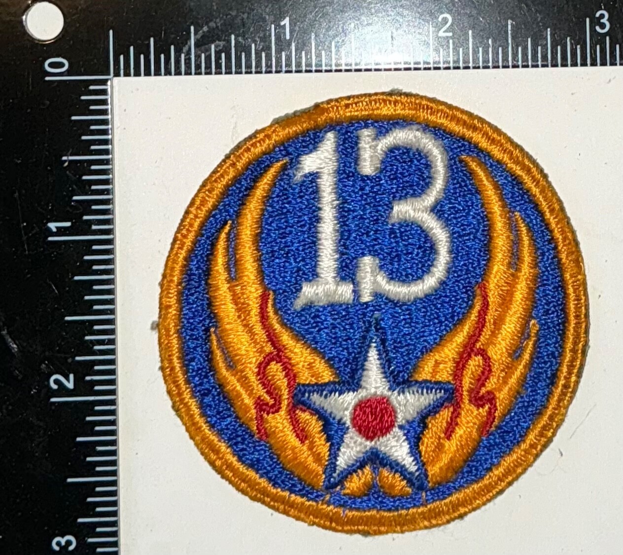 RARE BROWN BACK VARIATION WWII US 13th Army Air Force AAF US Made Patch