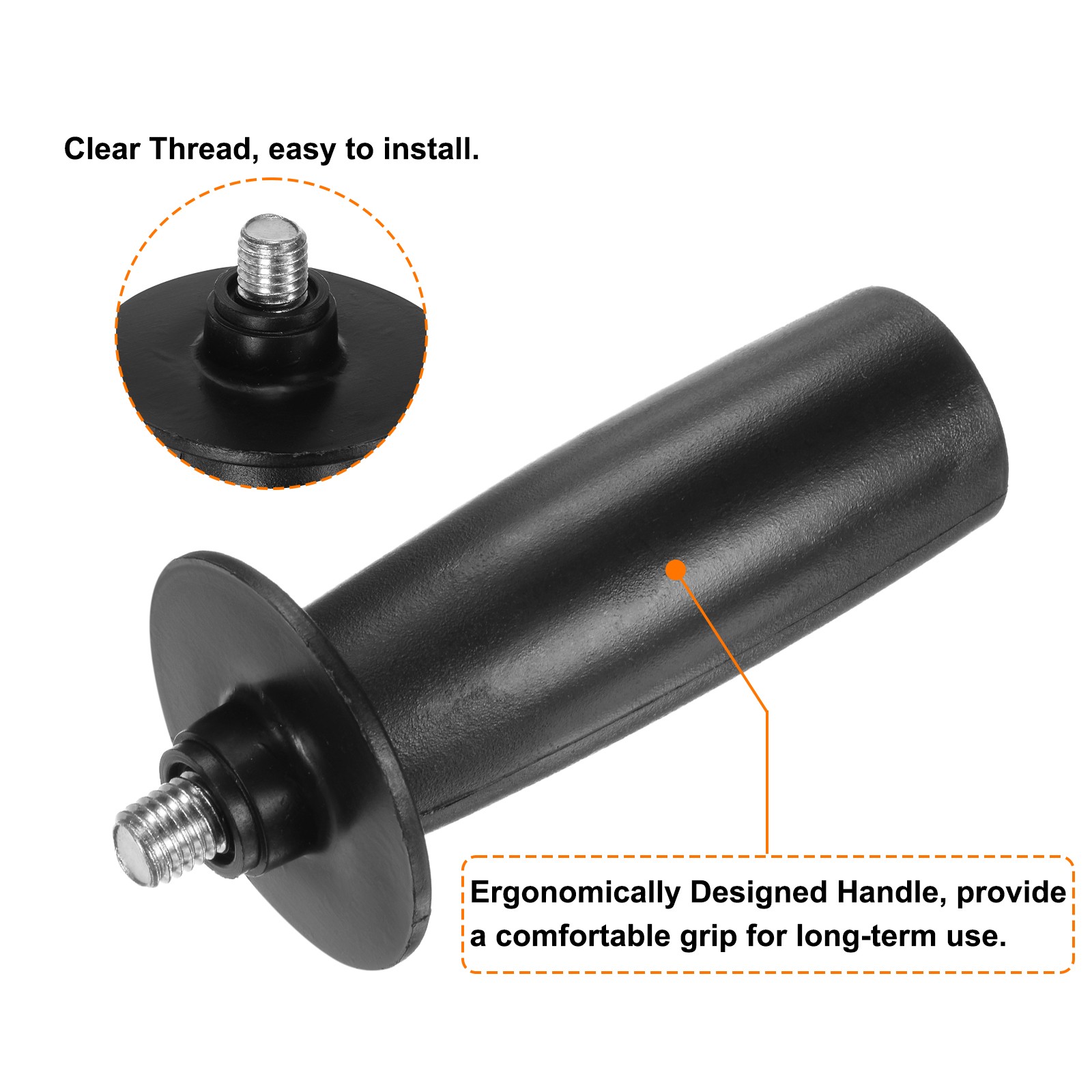 4pcs Side Handle 10mm Thread Plastic Grinder Handle Replacement