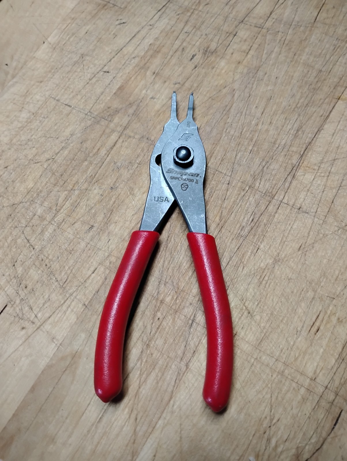 Snap-on Tools USA NEW Straight Tip .047 Snap Ring Pliers SRPCR4700