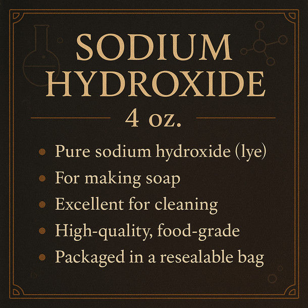 LD Carlson Sodium Hydroxide 4 oz.