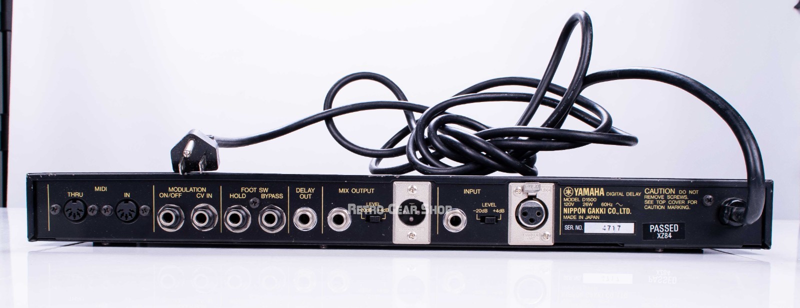 Yamaha D1500 Digital Delay Vintage 19" Rack Effect