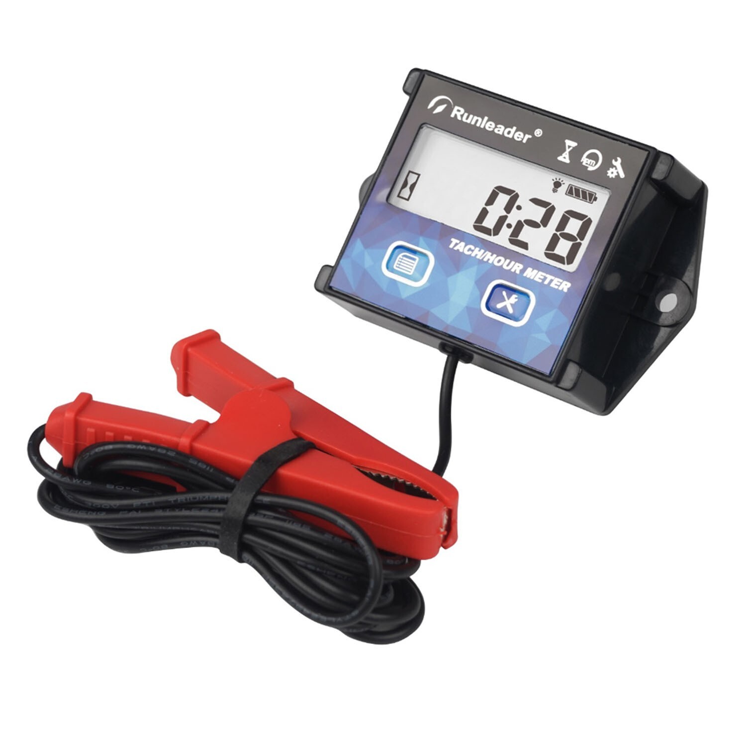 Digital Hour Meter Tachometer Maintenance Reminder  For Motorcycle LawnMower ATV