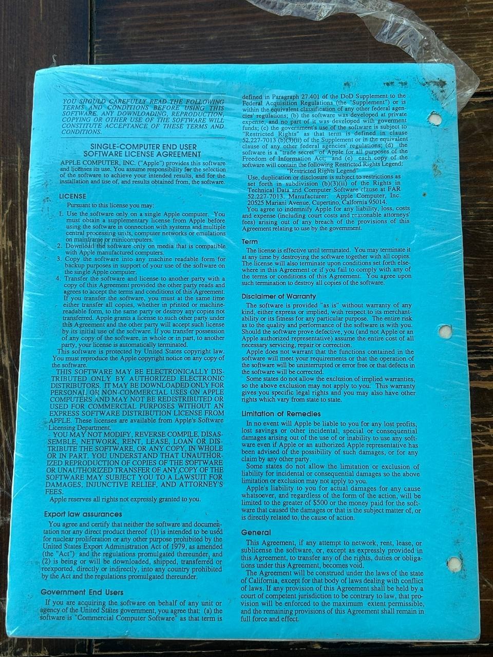 Apple MPW Pascal Language v1.0 Manual APDA KMSPWP w Disk Vintage