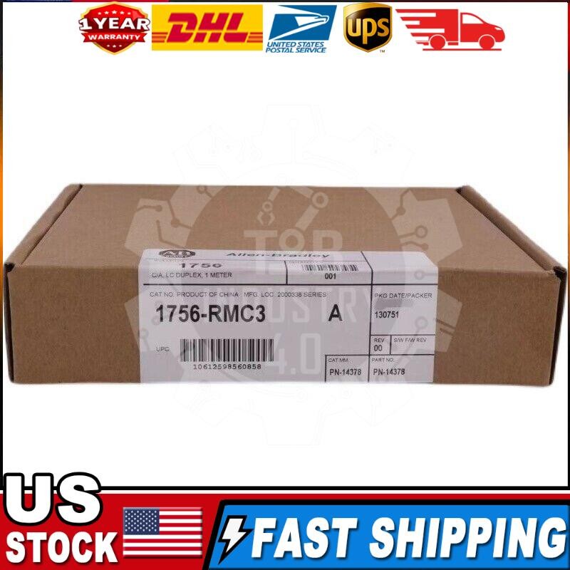 New AB 1756-RMC3 /A ControlLogix 3-Meter Fiber Cable Surplus SEALED 1756RMC3