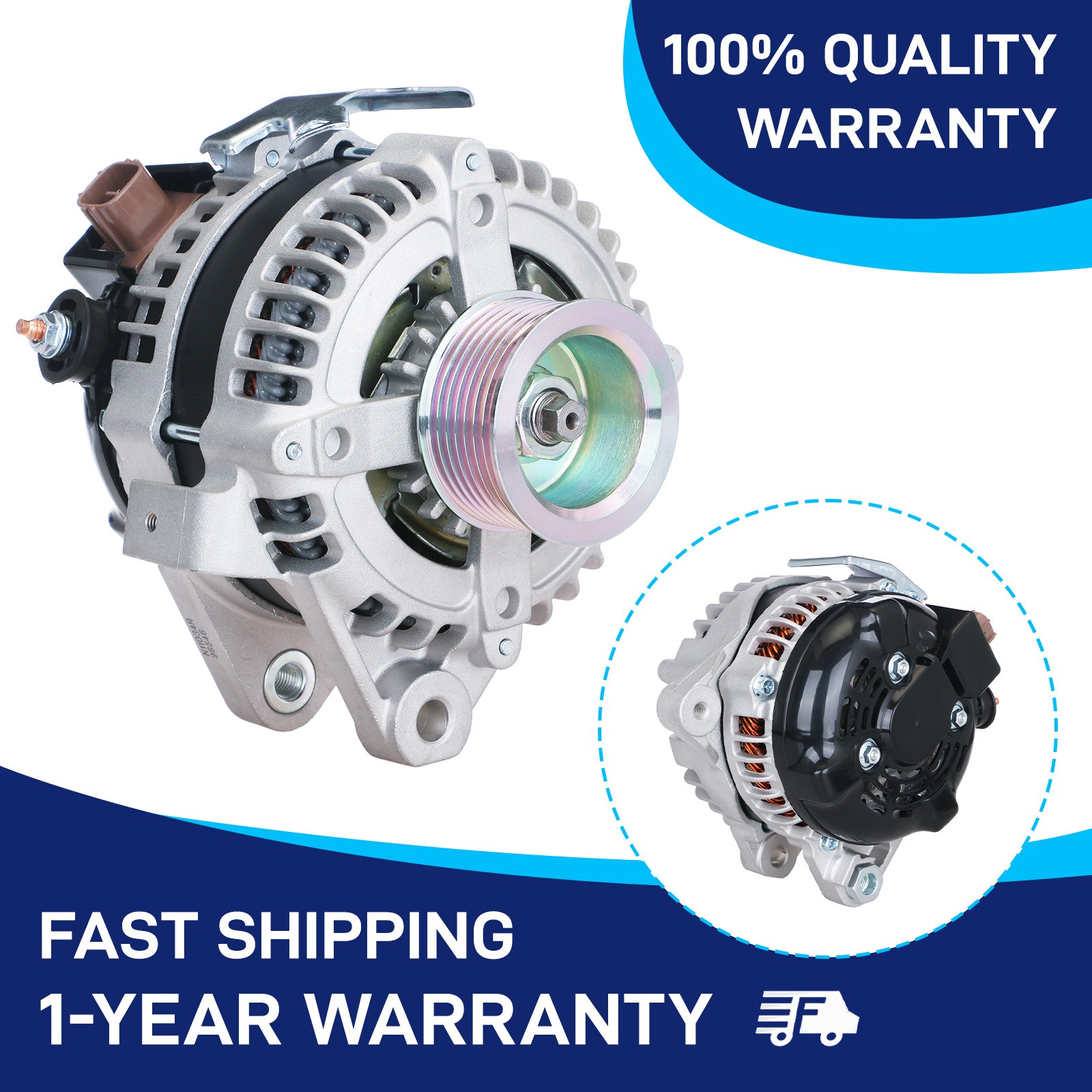 Alternator for 04-08 Toyota Camry Solara Highlander 05-10 Scion tC 2.4L 100A L4