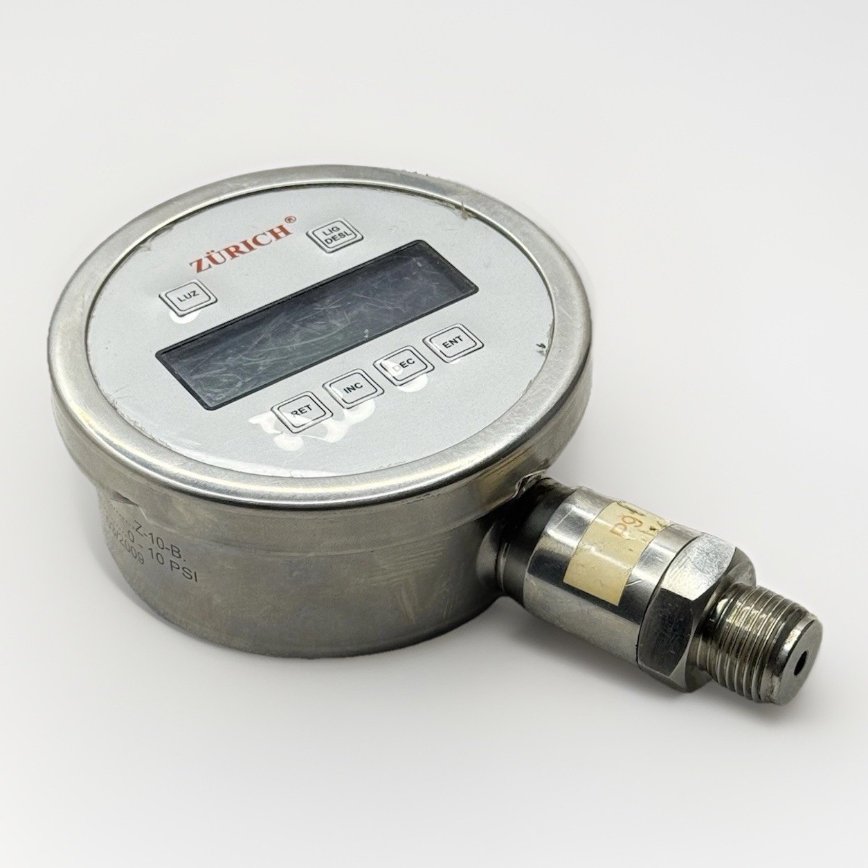 Brand New Zurich Z-10-B Digital Pressure gauge | 0-10 PSI | Brazilian Made