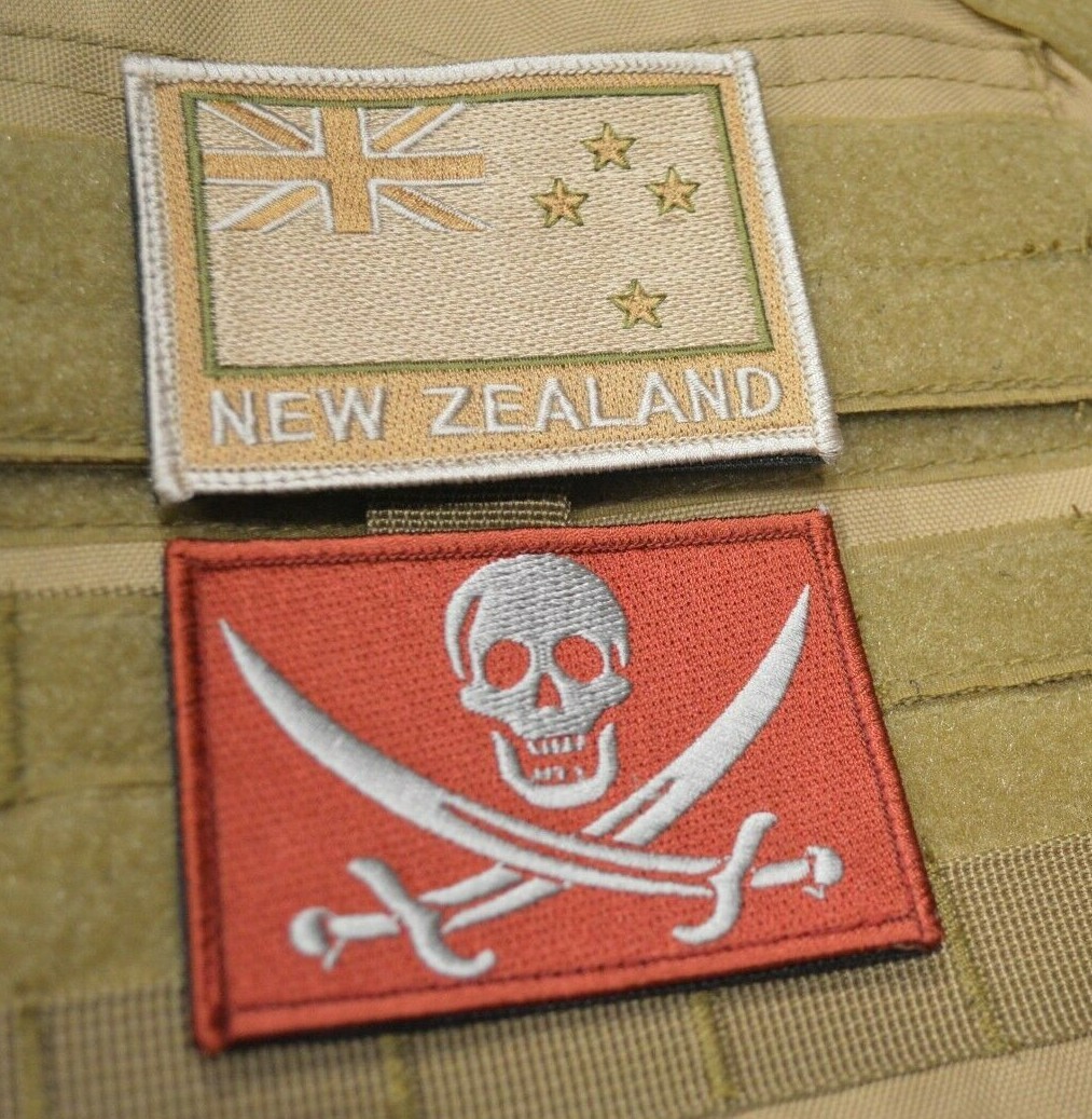 Operation Slipper New Zealand Defense Force NZDF burdock Set: Flag + Calico Jack