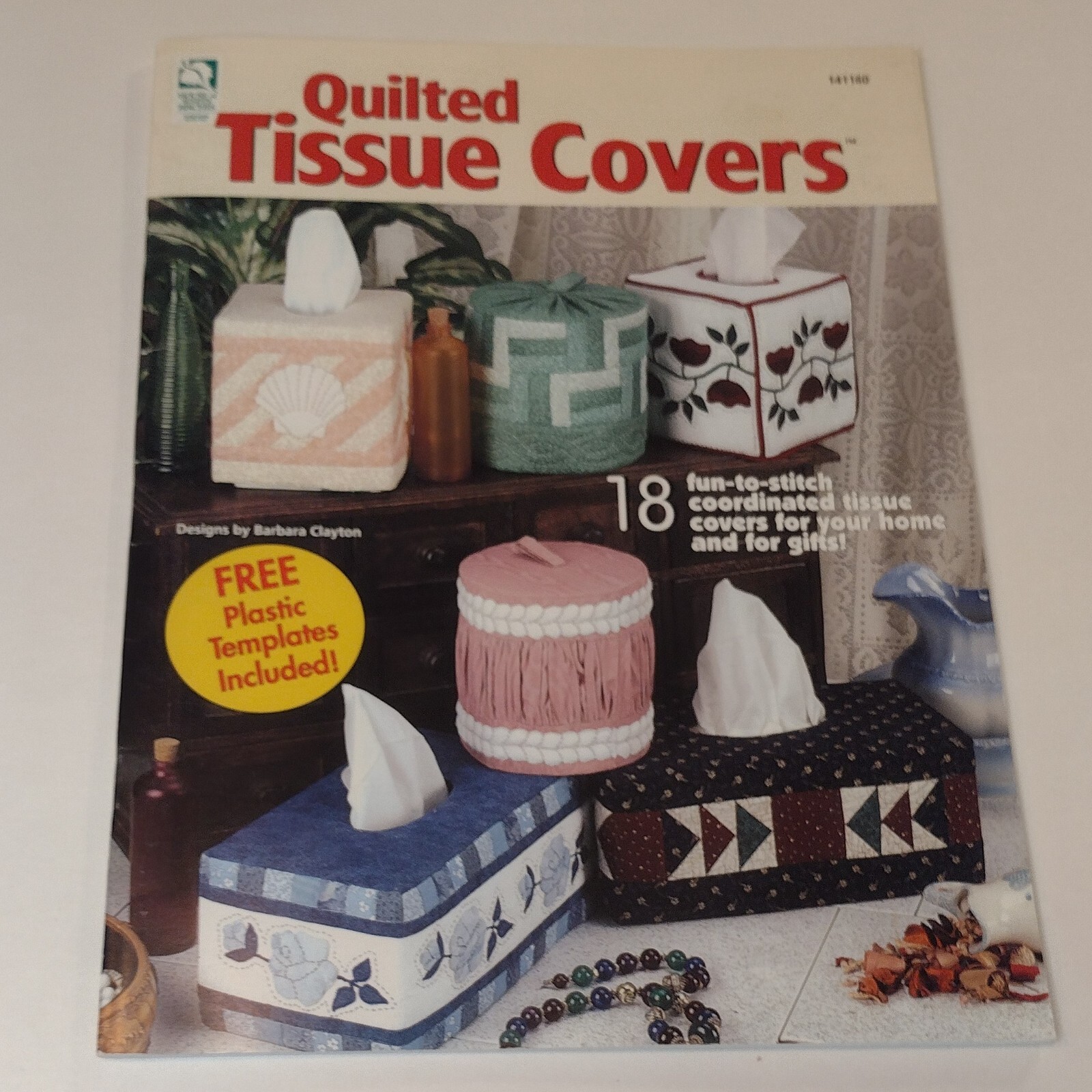 Quilted Tissue Covers 18 Fun To Stitch Projects House Of White Birches VTG 2000