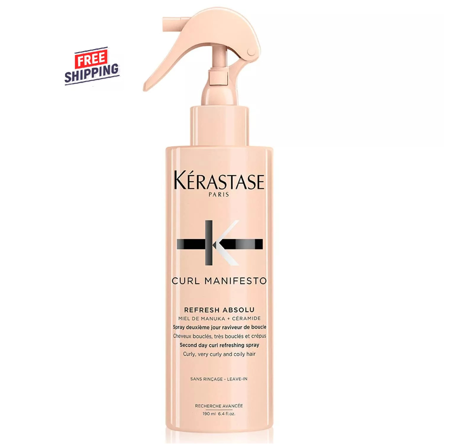 Kerastase Curl Manifesto Refresh Absolu Curl Refreshing Spray 190ml 6.4oz