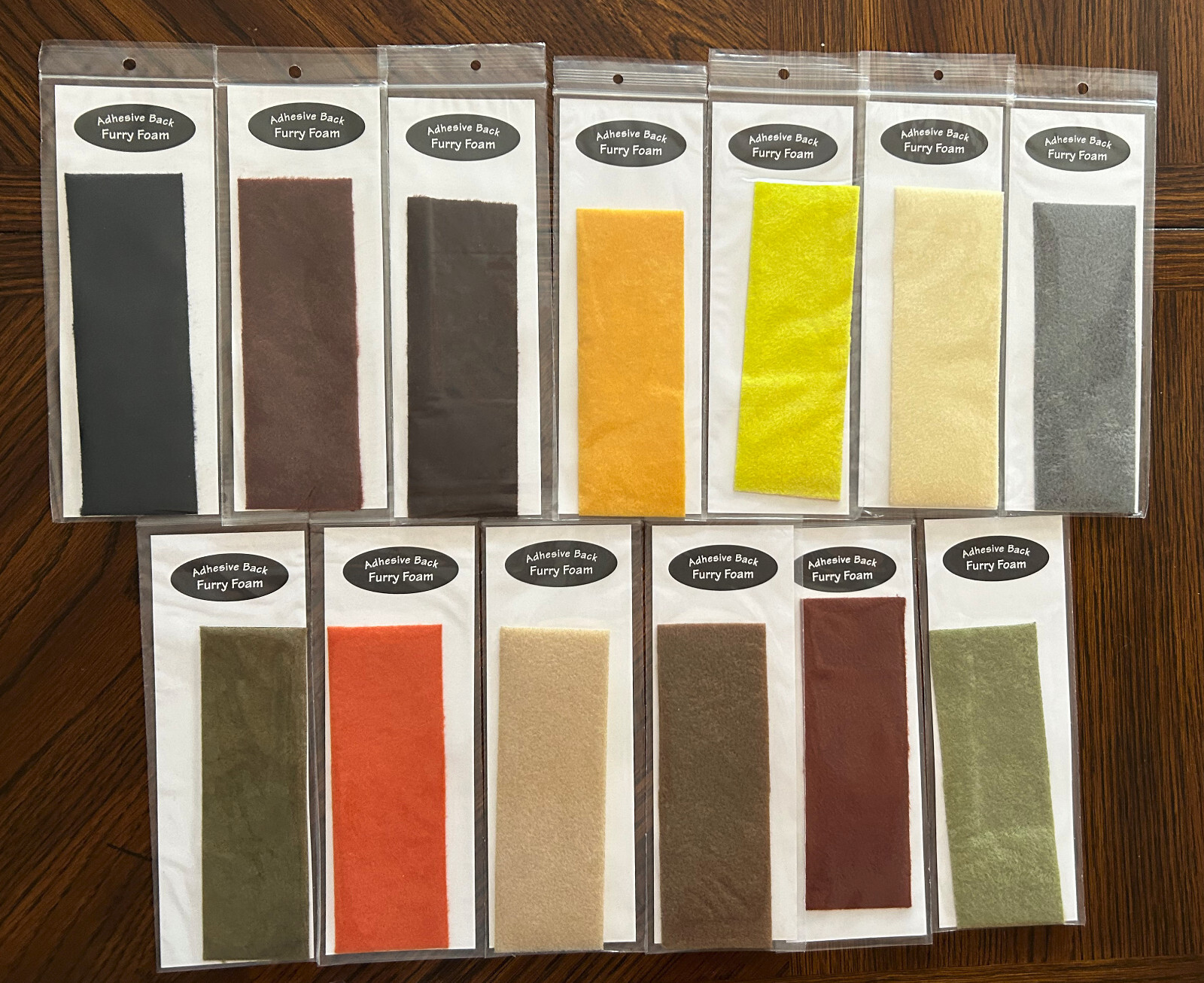 Furry Foam - Adhesive Backed - Thin Fly Foam - Hareline