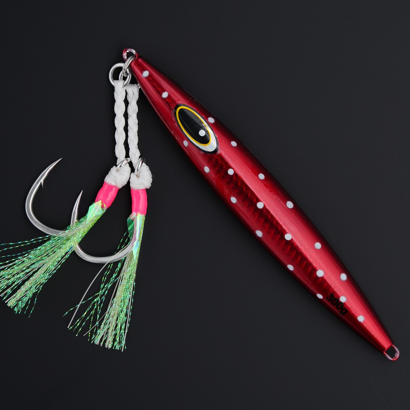 Vertical Glow Knife Jig for Bluefin Tuna Saltwater Jigging Fishing Lure Slow pit