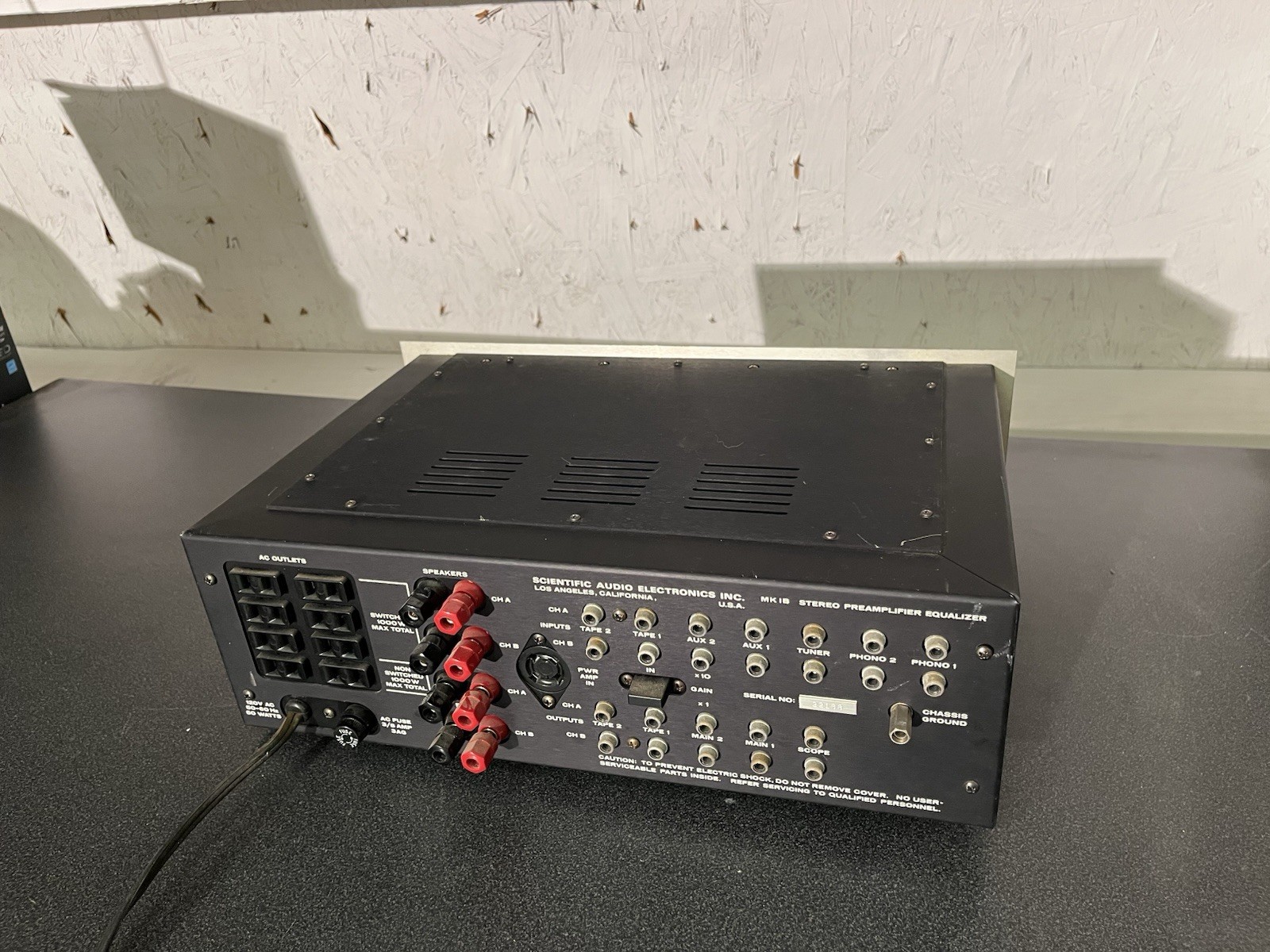 SAE Mark 1B Vintage Preamplifier Equalizer - Powers On Untested