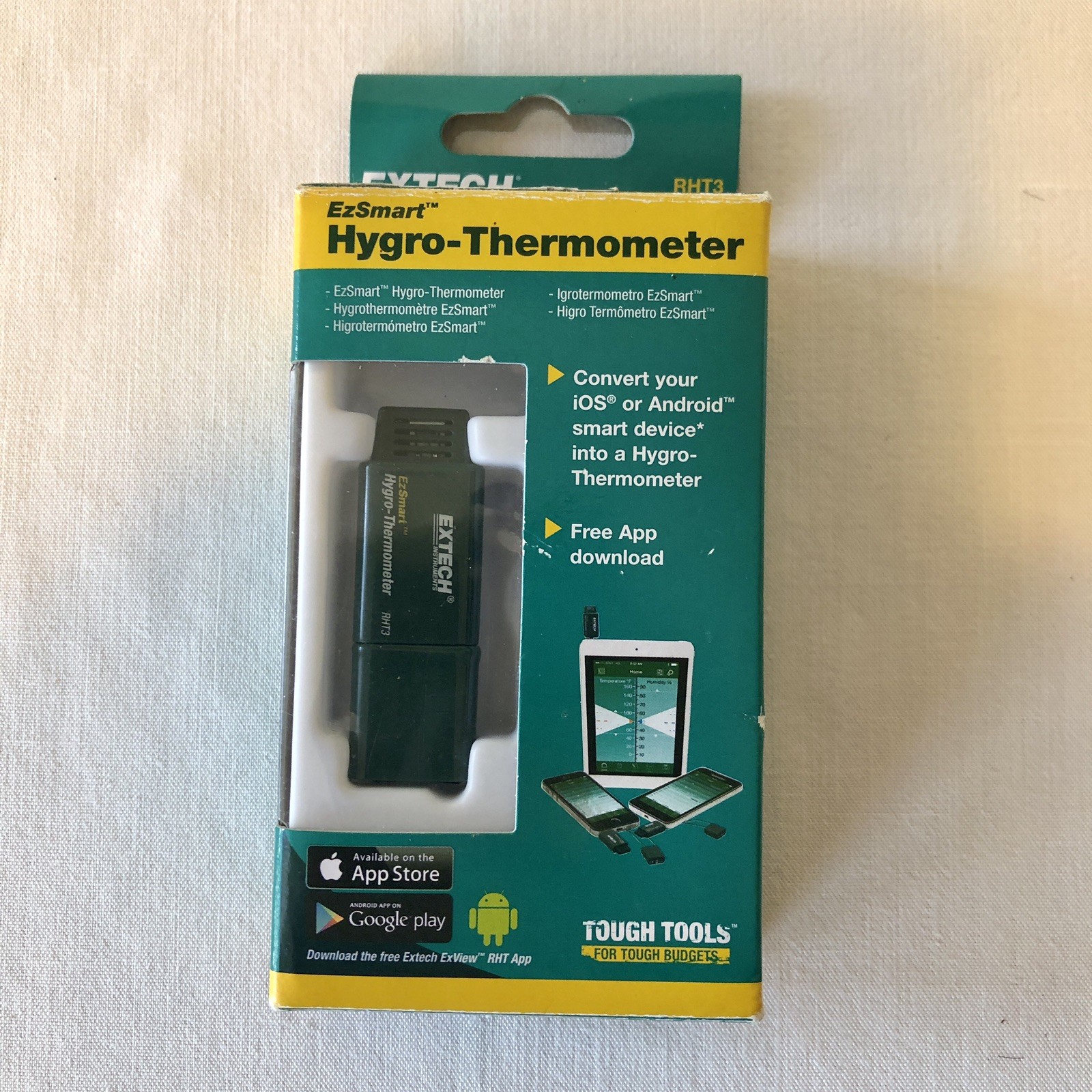 Extech Instruments RHT3 Ezsmart Hygro-thermometer For Ios And Android Devices