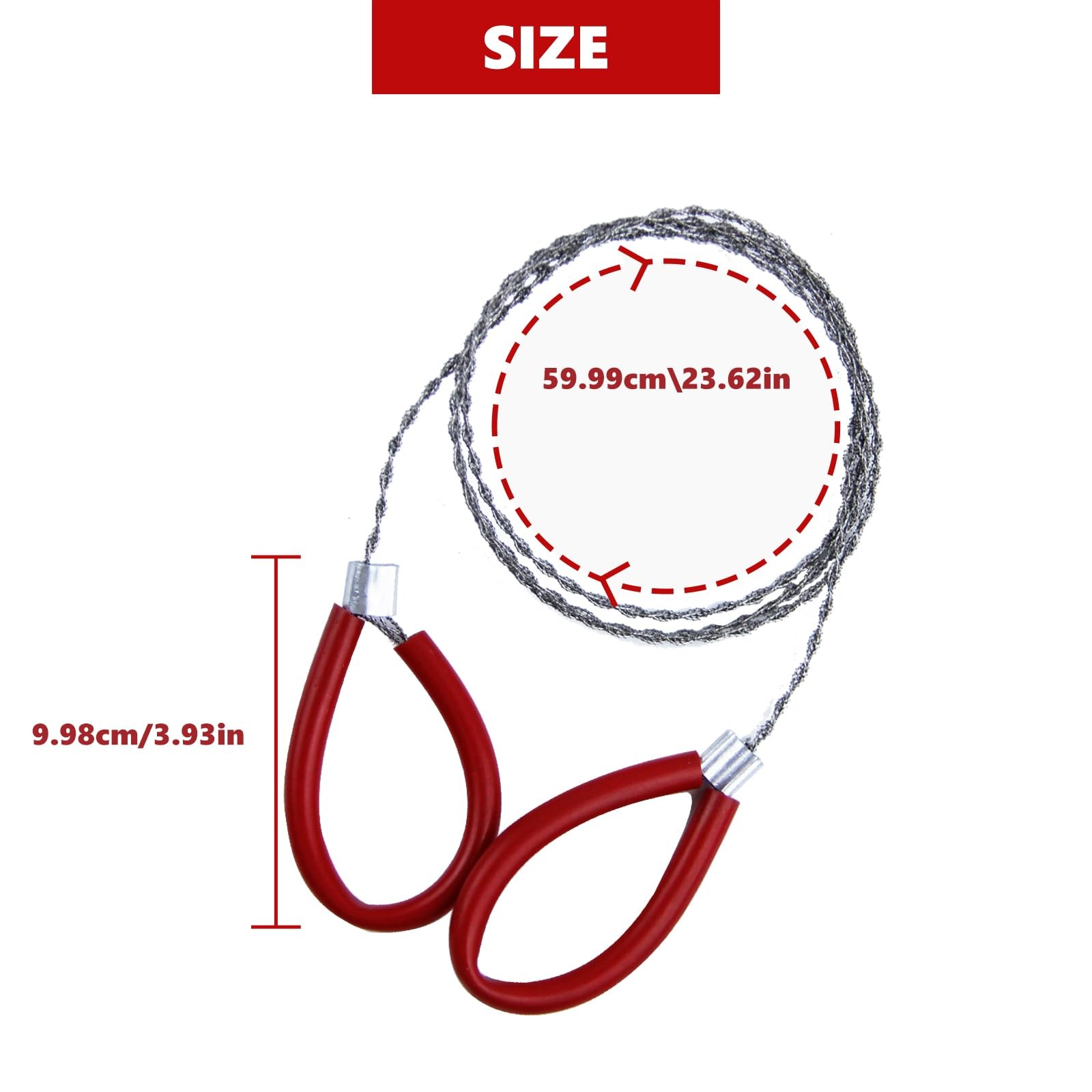 4 Pcs Stainless Steel Cable Saw, Metal Wire Saws Hand Pocket String 2