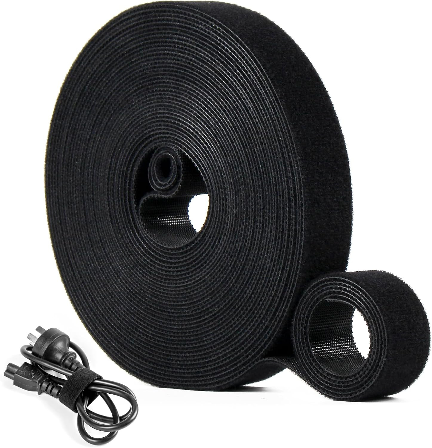 Fastening Cable Management Roll, 43Ft X 3/4Inch Cut to Length Straps, Reusable M