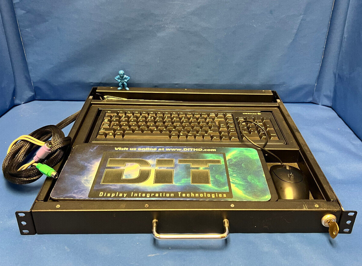 DIT RDKB-17I.R1X.B3 17" Rack Drawer Keyboard & Mouse PS/2 with Lock & Key