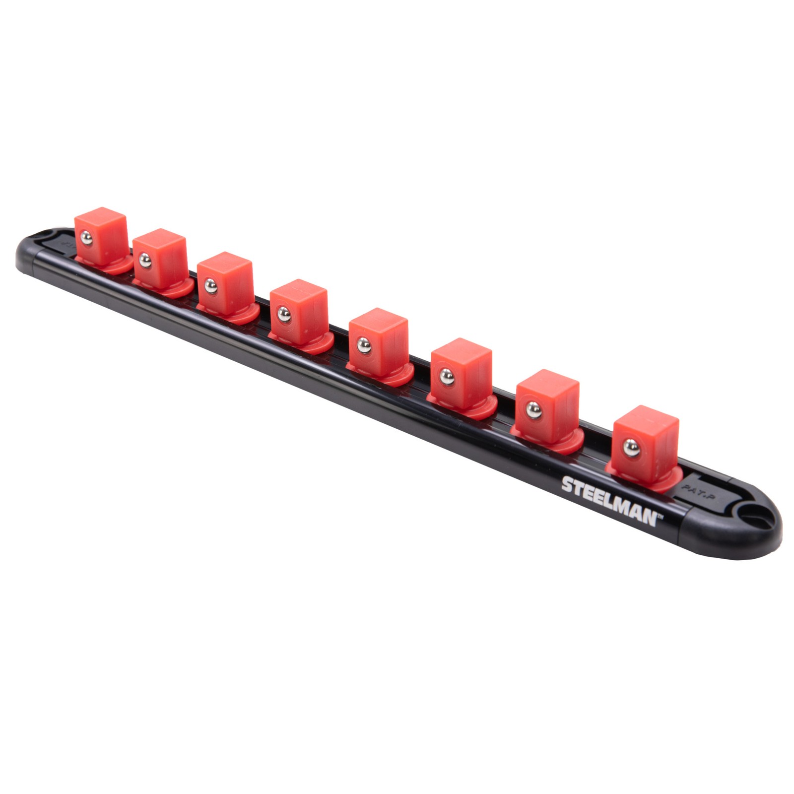 Steelman 1/2-Inch Drive 8-Piece Aluminum Socket Storage Rail 60728