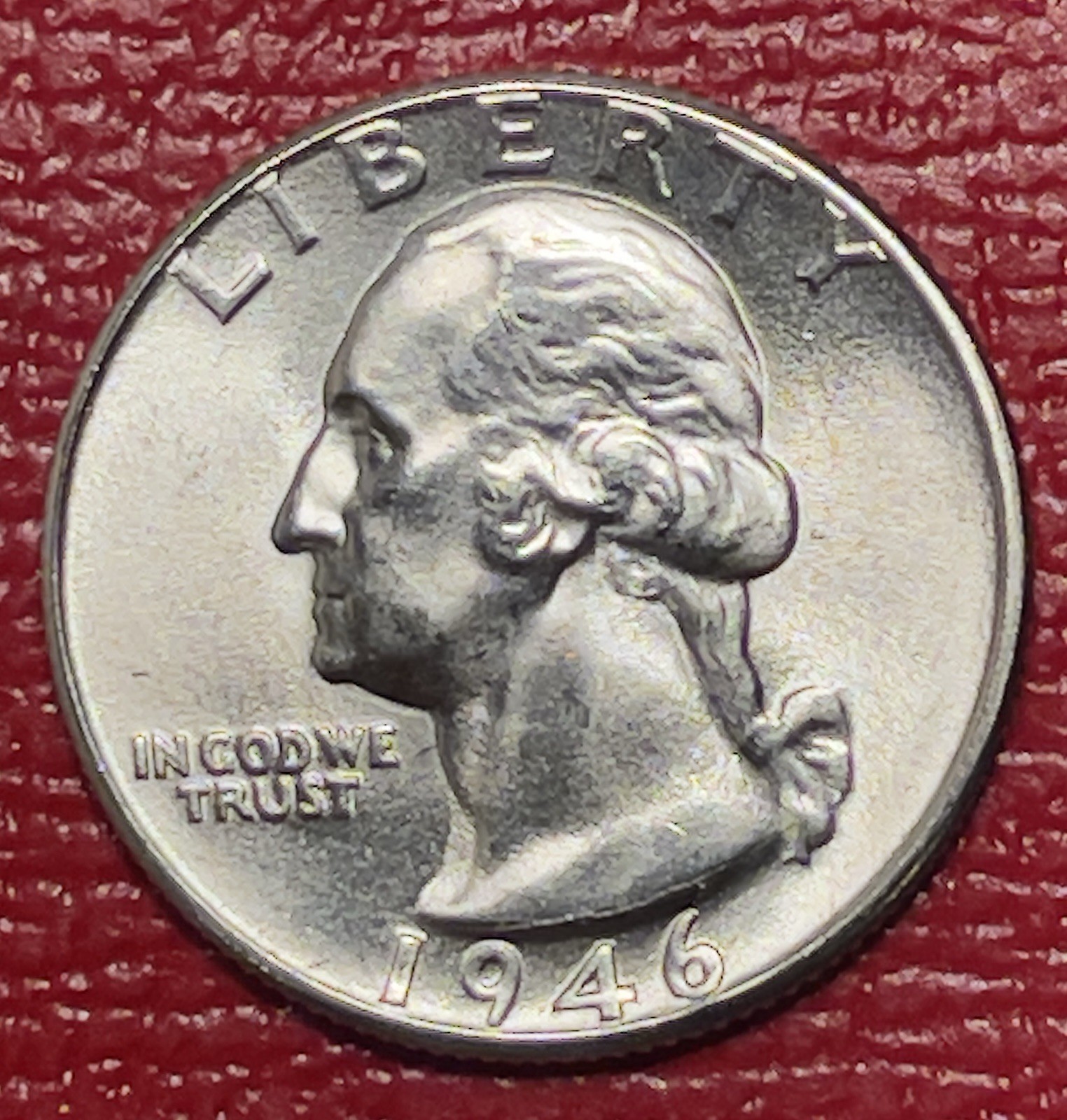 1946 D Washington Silver Quarter, Choice to Gem Uncirculated.