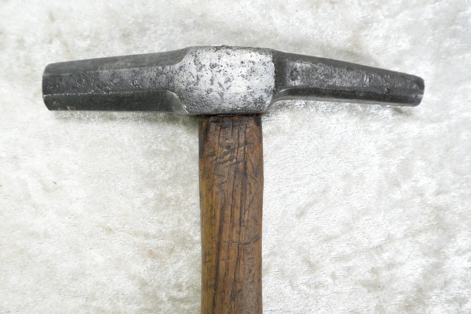 Antique Forged Hammer Round & Octagonal Angled Head 13.3 Oz Total Weight