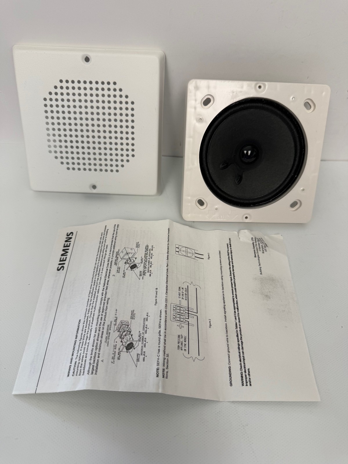 SIEMENS S54360-F6-A2 SEFH-W HIFI SERIES SPEAKER WALL WHITE NEW OPEN BOX