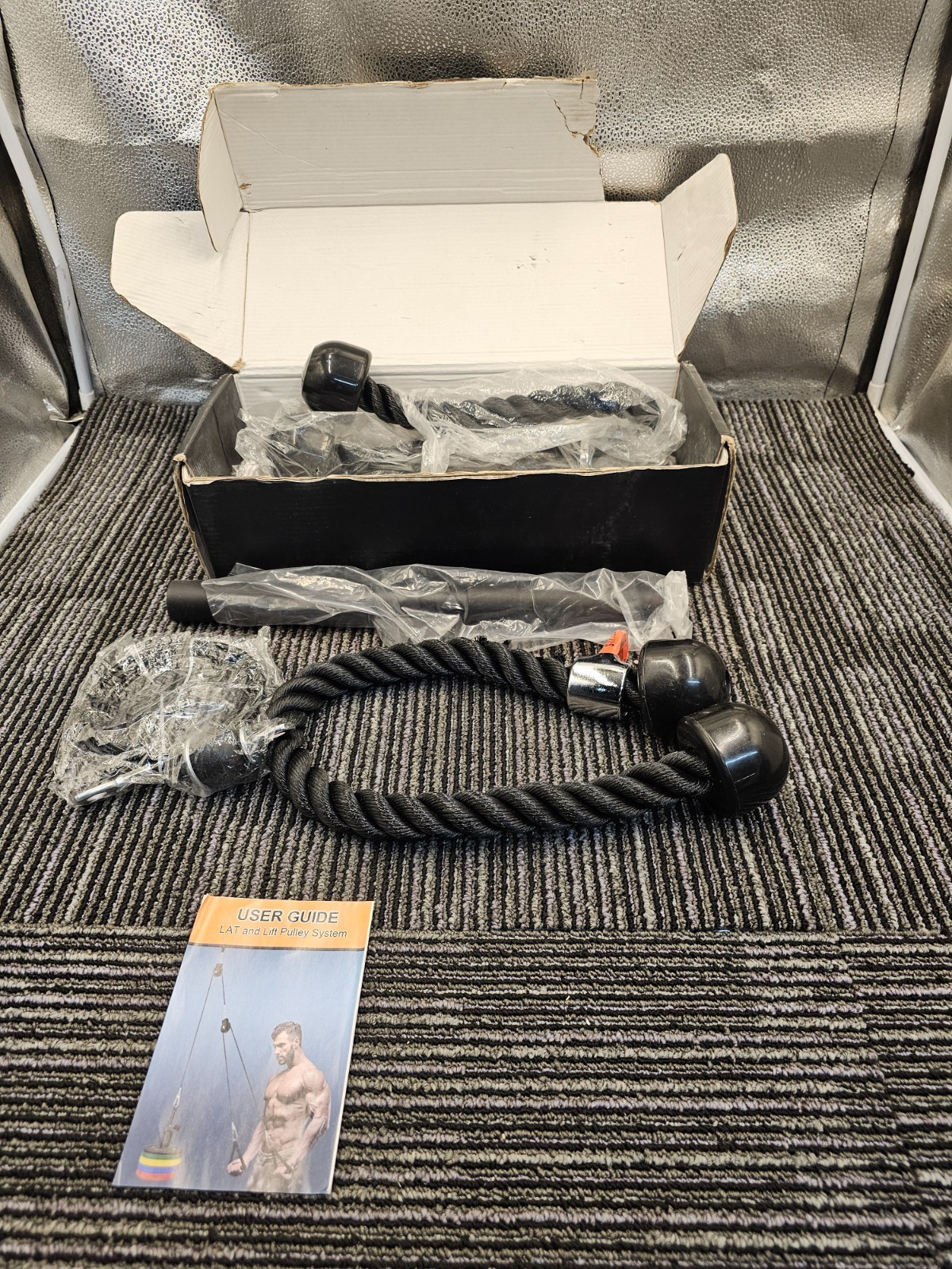 SERTT Upgraded Cable Pulley System Attachments Fitness Gym