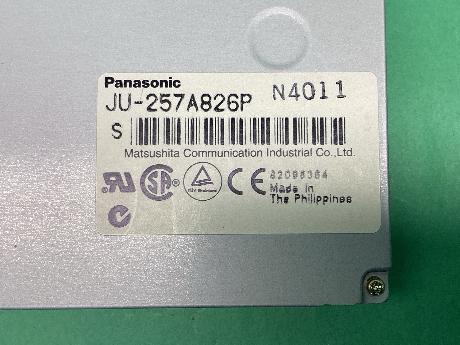 Panasonic JU-257A826P Beige 3.5” Internal Desktop Floppy Disk Drive - UNTESTED
