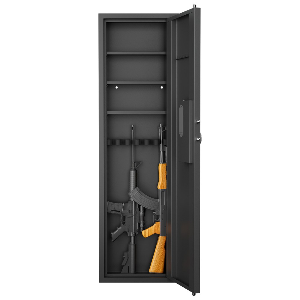 Fingerprint Touch Panel In-Wall Gun Safe Hidden Firearm Storage Cabinet