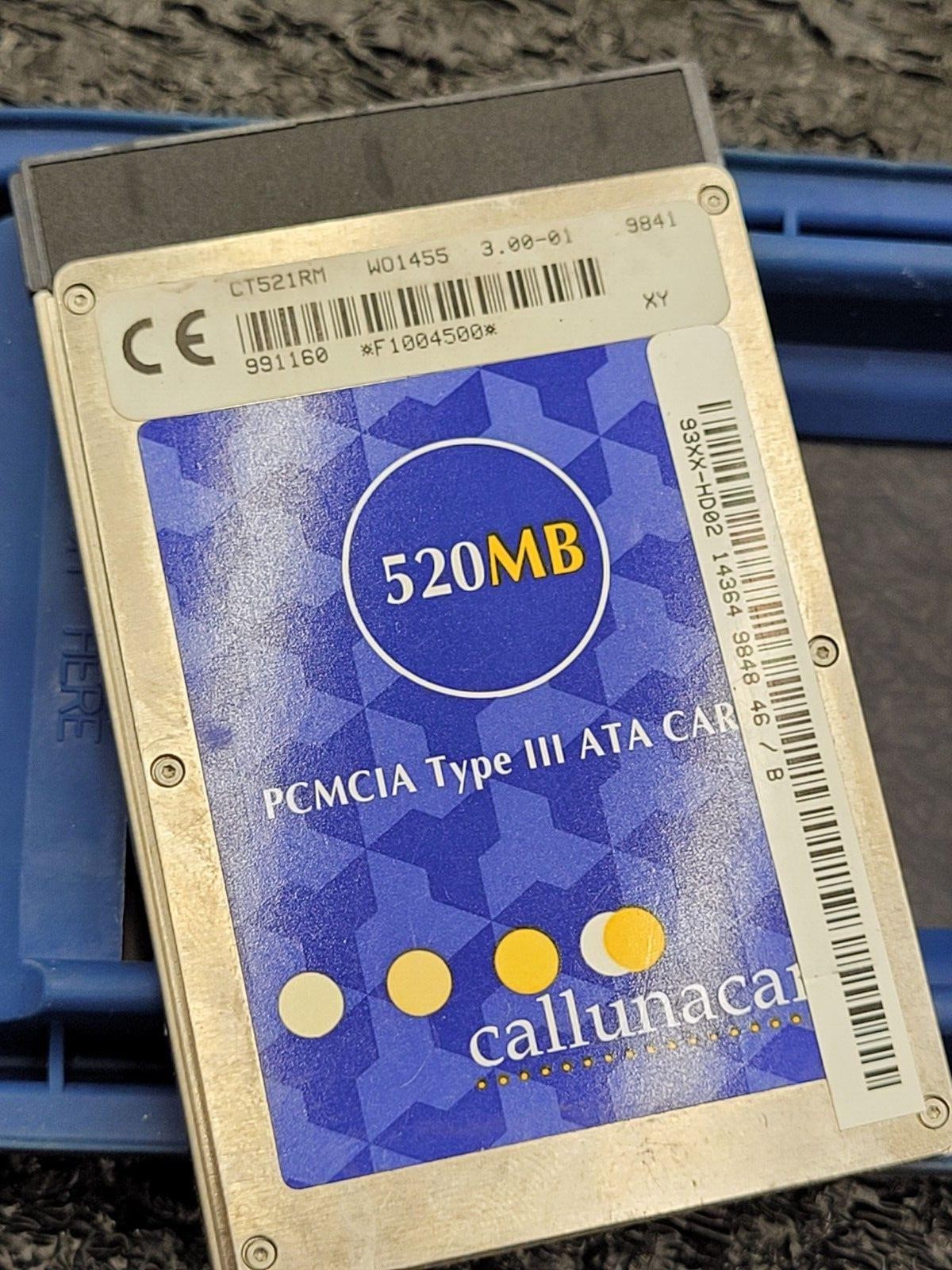 LECROY 93XX-HD02 PCMCIA HARD DISK for 9384 9370, 9350A CT521RM 520MB Callunacard