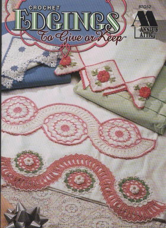 OOP!VTG! ANNIE'S ATTIC CROCHET EDGINGS TO GIVE OR KEEP BEAUTIFUL!!