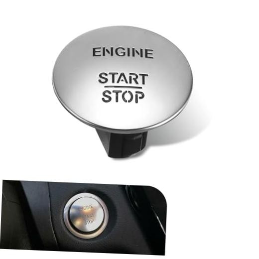 Push Start Button Switch, High Performance Engine Start Button, Replace OEM