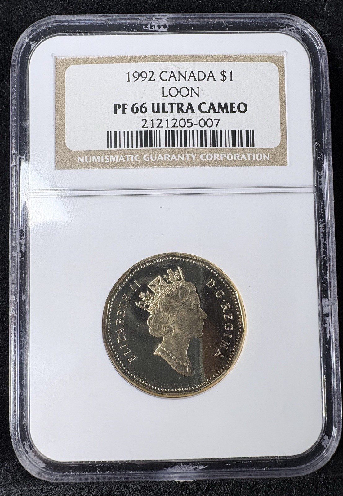1992 CANADA $1 LOON PF 66 ULTRA CAMEO NGC Graded 🇨🇦 Fast Shipping