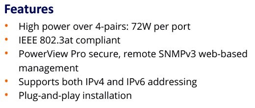 PowerDsine PD-9524GPoE 24 – Port Mid Span