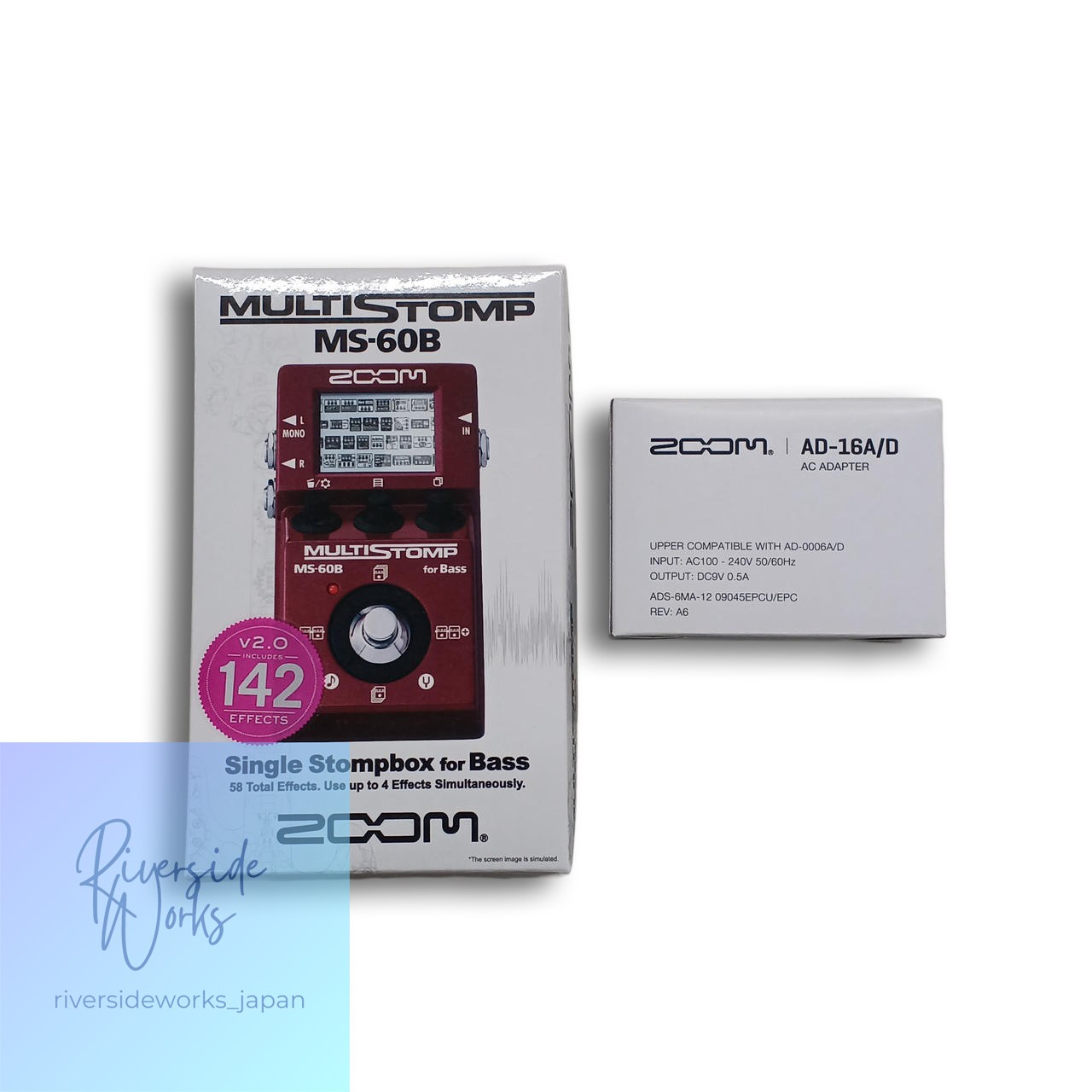 Zoom MS-60B Compact Multi-Effects Pedal for Guitar Bass JP