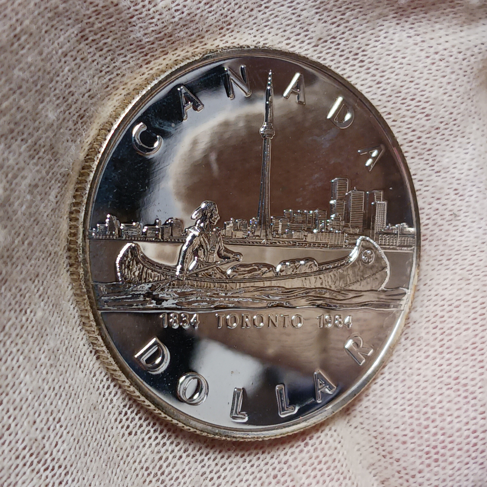1984 Canada Silver Dollar BU - Toronto - Prooflike $1