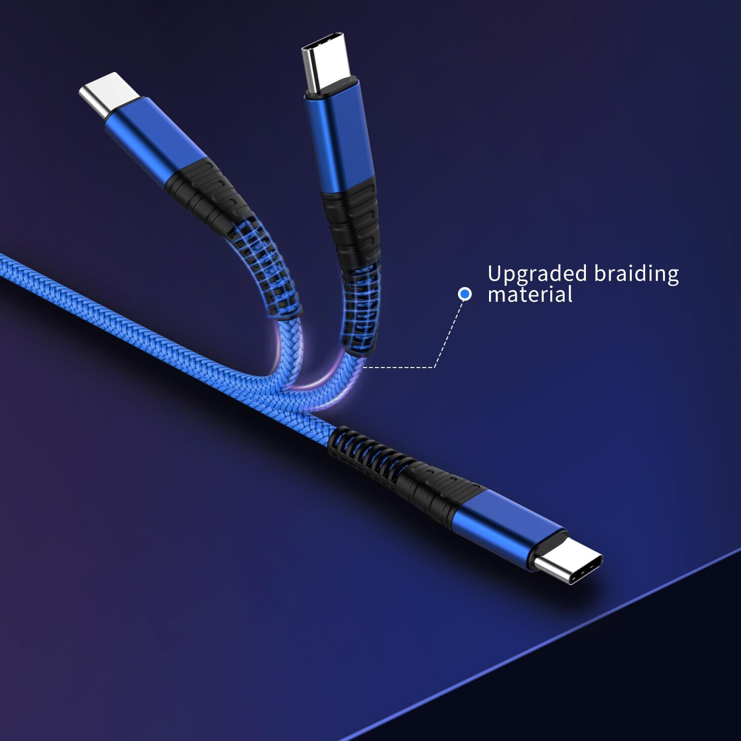 Braided USB C Type C Fast Charging Data Cable Cord for iPhone 16 Pro Max 15 lot