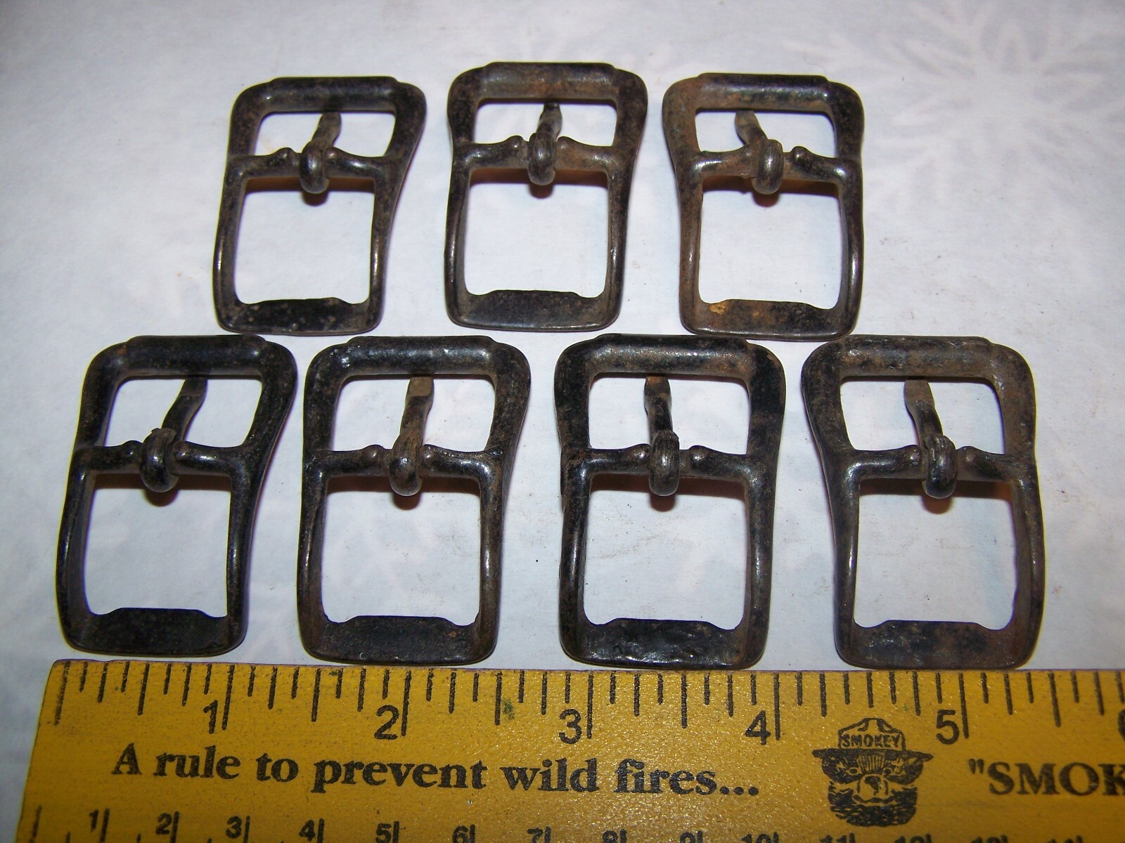 Lot of 7 VINTAGE EBERHARD MFG Co.??  LOOP AND IMITATION ROLLER BUCKLE