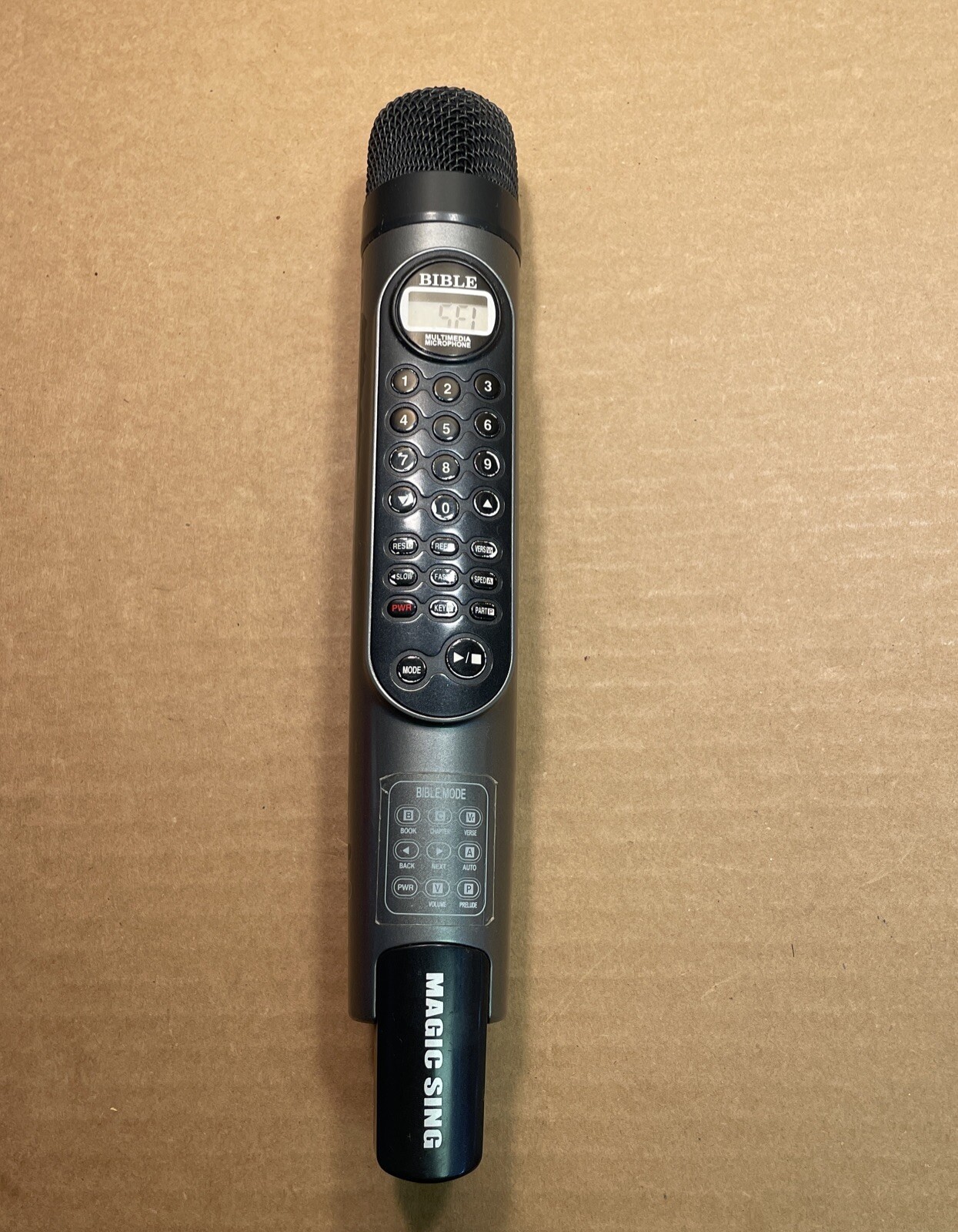 1 (Single) Magic Sing Karaoke BIBLE Microphone  LP000012 **Working**