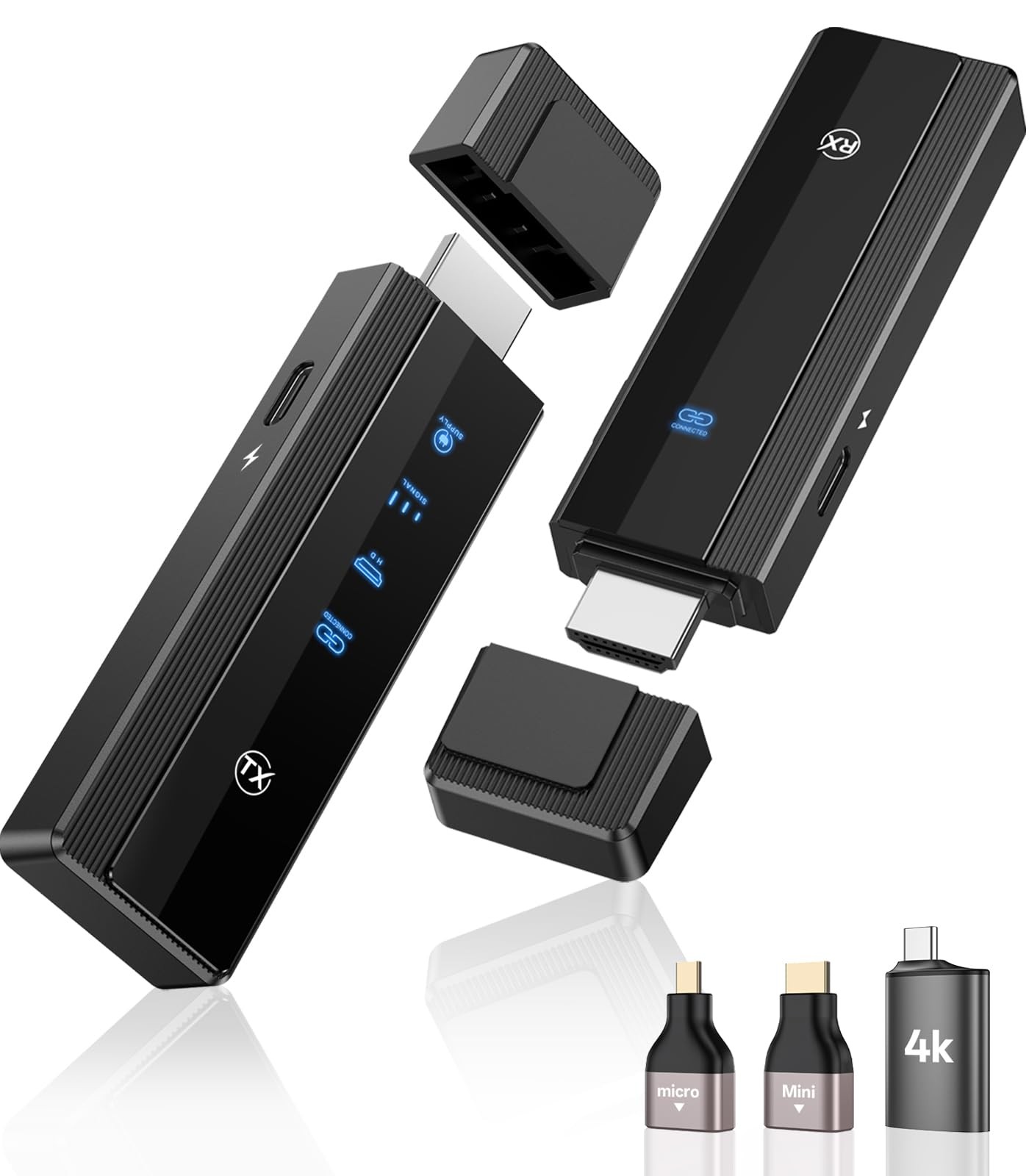 2026 Upgraded Wireless HDMI Transmitter and Receiver 328FT/100M 4K UHD | 5G/2...