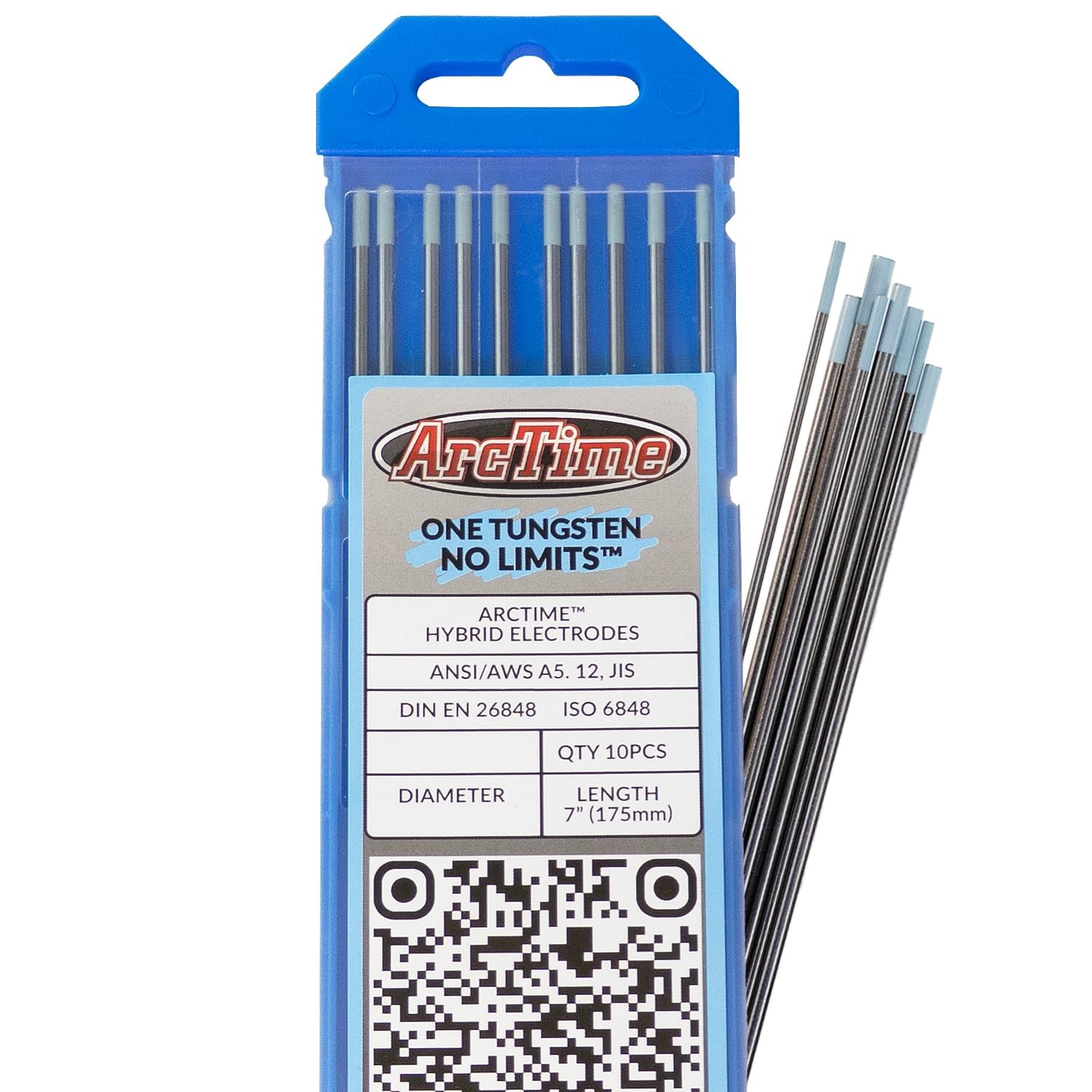 ArcTime TIG Welding Rare Earth Blend Tungsten Electrodes, Non-Radioactive,...