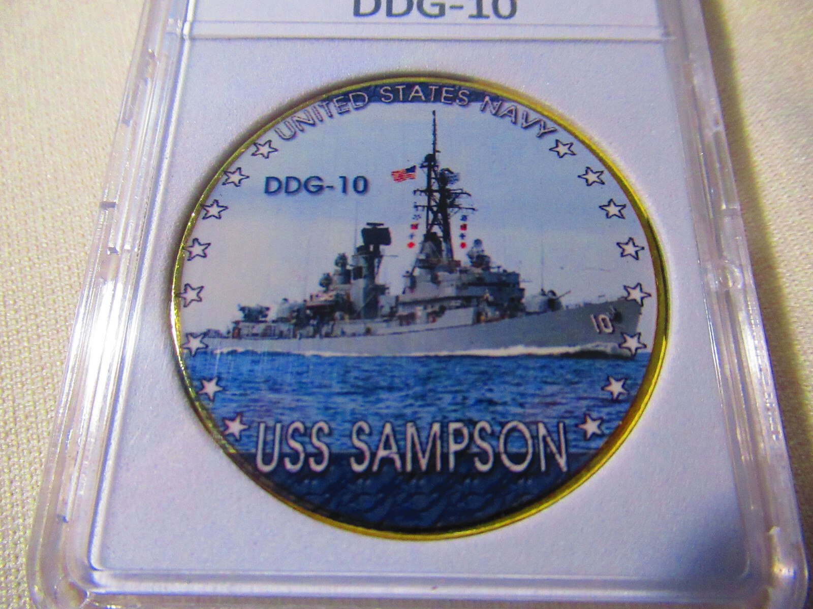 US NAVY - USS SAMPSON (DDG-10) Challenge Coin