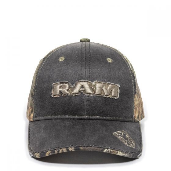Dodge RAM Structured Baseball Style Hat, Hunting Cap, Weathered, Adjustable