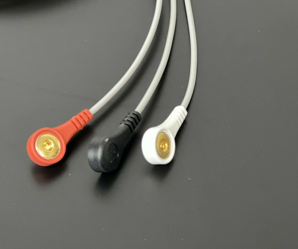 GE Dash 5000 Compatible 3 Lead Snap ECG Cable - Same Day Shipping